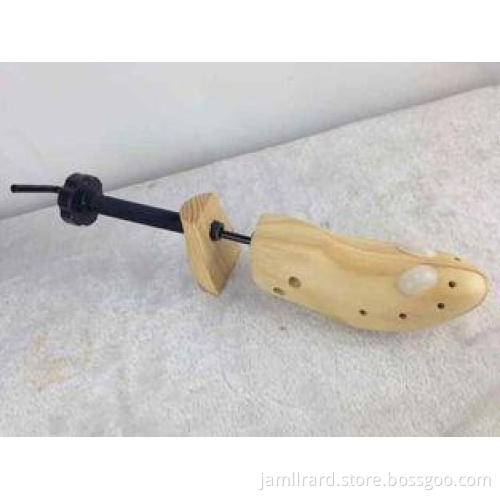 Two way adjustable cedar wooden shoe stretcher for high hee